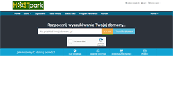 Desktop Screenshot of hostpark.pl